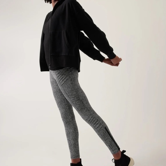 Athleta Delancey Textured Moto Tight Legging - Size Large - Picture 6 of 16